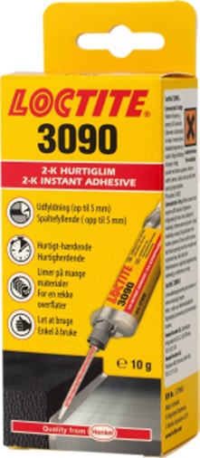 HURTIGLIM 10G INKL 7 BL.DYSER LOCTITE 3090 UNIVERSAL OG SPALTEFYLLENDE